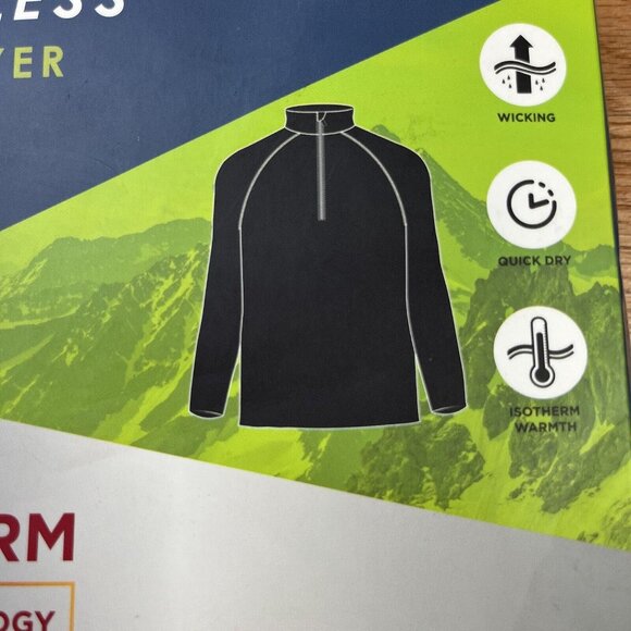 Mountain Warehouse Extreme Base Layer Zip Neck Top Men's M/L Extra Warm NEW - Picture 2 of 9